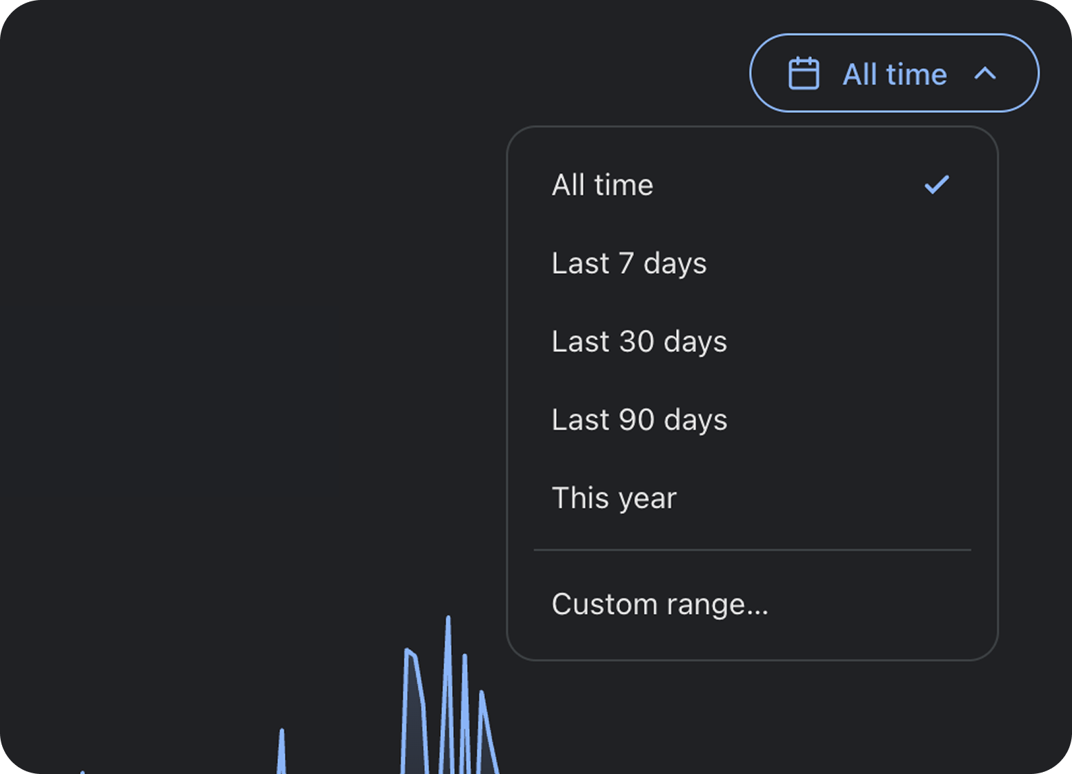 The time-range filter