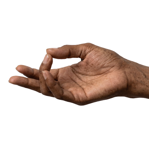 Open hand representing justice