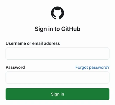 GitHub's sign-in form filled in by Surge: matt@usercooperative.com and a saved password