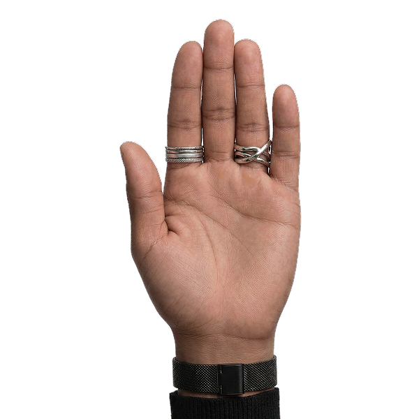 Raised hand representing voting